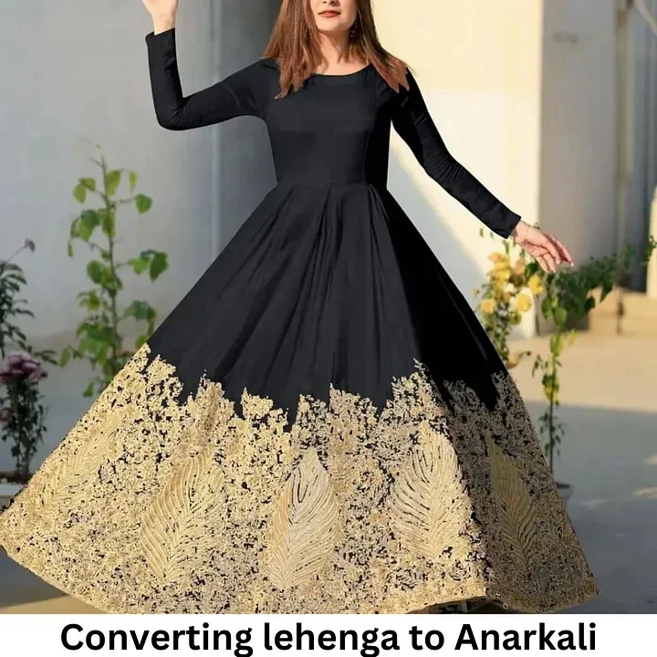 Converting lehenga to anarkali